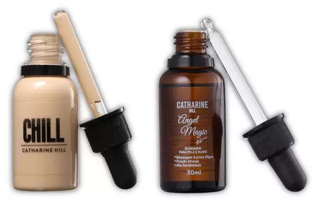 Kit Base Líquida Média Cobertura Matte Oil Free e Blindagem Primer Fixador de Maquiagem Catharine Hill by Pri Lessa