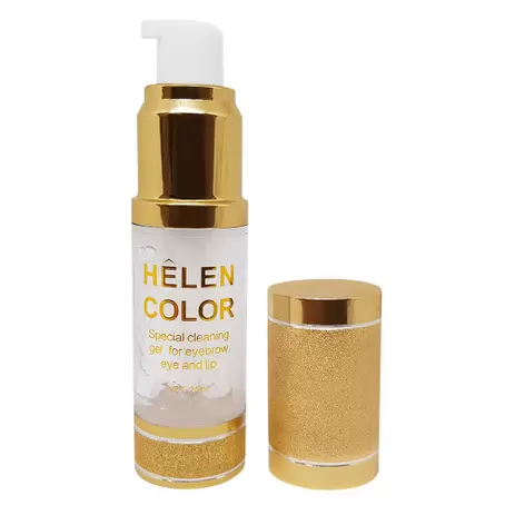 Gel limpeza de Cilios Sobrancelha Remove maquiagem Gold 20ml - Helen Color