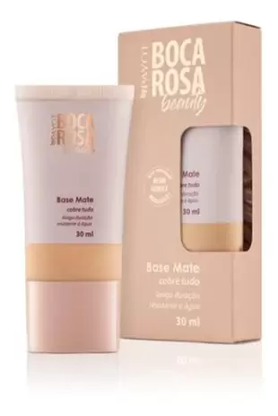 Base Liquida Boca Rosa Payot Maquiagem Mate - 3 Francisca